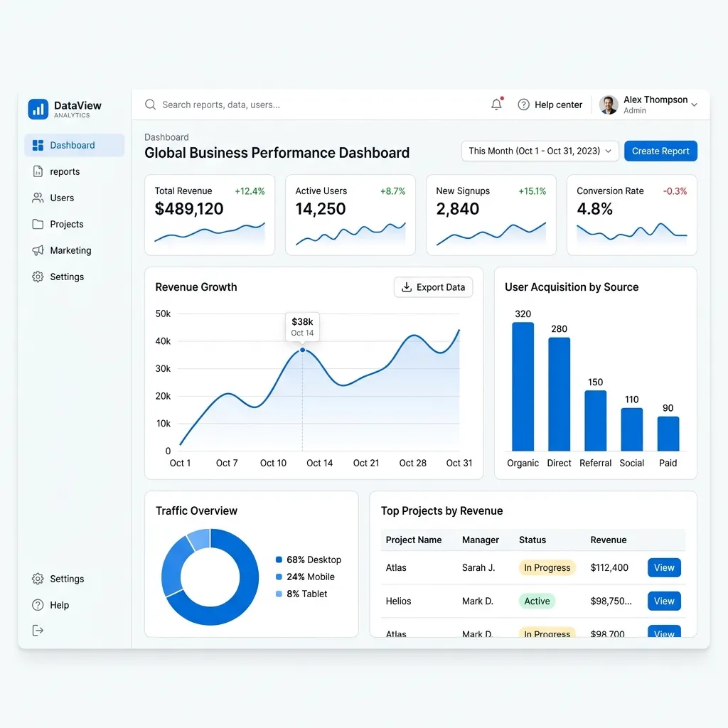 SIPRO Enterprise Dashboard